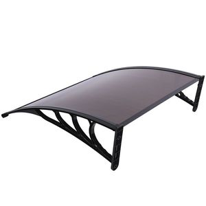 Staffa Marrone e Nera 100x100 per Tettoia Antipioggia per Porte e Finestre, Accessori di Qualità per Uso Domestico - Product Image 5