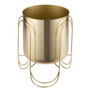 Maceta de Metal Dorado con Acabado Desgastado, Maceta Moderna de Lujo con Borde Festoneado para Plantas Suculentas, Juego de Macetas para Decoración del Hogar - Product Image 4
