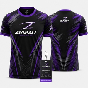 ZIAKOT industry New design Men's Custom Autism Supporter Awareness Puzzle Pieces Navy-White 3D Performance <b>T</b>-<b>Shirt</b> - Product Image 2