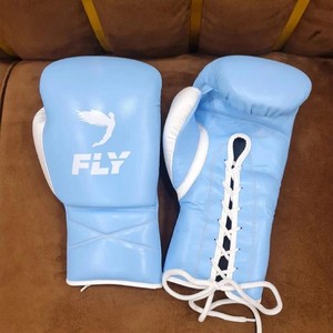 Guantes de Kick Boxing MMA Hechos a Medida, 100% Cuero Vacuno, con Cordones, para Entrenamiento Profesional - Product Image 2