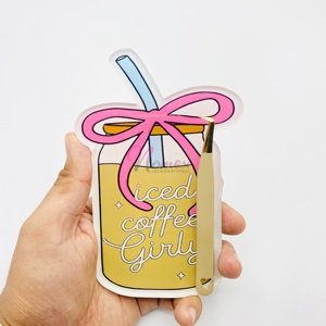 So Elegant Looks of Eyelash Tile Shaped of Ices Coffee <b>Cup</b> Attached with 2 Magnets <b>for</b> Tweezers Holding Lash Pallet Tile Custom - Product Image 6