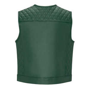 Chaleco de Cuero para Motociclistas, Chaleco de Carreras, Chaleco de Motociclismo Urbano, Chaleco de Cuero Genuino de Alta Protección - Product Image 4