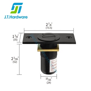 Cerradura de Seguridad Antipolvo para Puerta, con Opción de Bloqueo de Latón y Placa de Montaje para Pernos Empotrados - Product Image 4