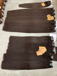 Peluca de extensión de cabello humano Remy virgen vietnamita para mujeres negras 100% hueso sedoso recto 30 pulgadas longitud del paquete trama única - Product Image 6