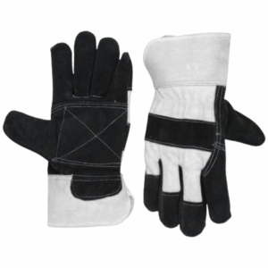 <b>Long</b> Lasting Reinforced Cowhide Split Leather Rigger <b>Gloves</b> Industrial Heavy Duty Heat Resistant Rubberized Cuff Safety <b>Gloves</b> - Product Image 6