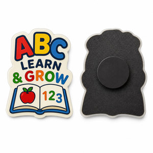 Bulk Educational Metal Fridge <b>Magnets</b> for Kids <b>Alphabet</b> Numbers Phonics Sets Custom logo Design for Schools Kindergartens - Product Image 1