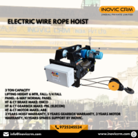 Nouvelle grue à câble électrique en métal robuste INOVIC CRM 6 TONNES avec chariot |   Équipement de levage industriel avec protection IP65