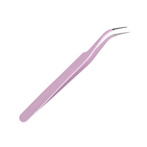 Pinces à cils de qualité supérieure, forme incurvée, pointe fine - Product Image 2