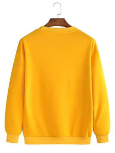 Sweat-shirt et sweat à capuche surdimensionnés pour homme en coton 100% épais avec imprimé brodé et doublure en tissu éponge pour l'hiver - Product Image 6