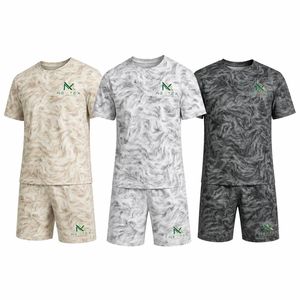 Custom <b>Men</b> Marble Print Quick Dry Tee <b>Shorts</b> <b>Set</b> Two Piece Summer Casual Loungewear Breathable Polyester Sublimation <b>Top</b> - Product Image 4