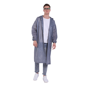 Manteau de pluie long à capuche rose pour femmes, imperméable, coupe ample, en polyester, pour adultes, toutes saisons, vêtements d'extérieur - Product Image 3