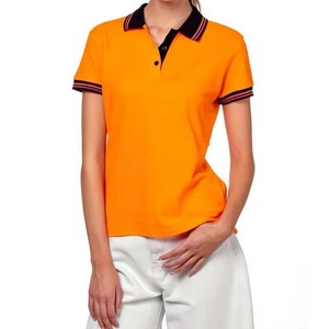 Camiseta Polo 100% Algodón para Mujer, Venta Directa de Fábrica, Logotipo Personalizado Impreso y Bordado, Camiseta Polo para Mujer Personalizada - Product Image 1