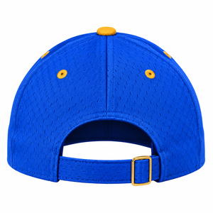 Gorra de Béisbol Azul Rey con Bordado de Letras Griegas Doradas, Gorra Deportiva Ajustable con Visera Curva, Tejido de Malla Transpirable, Unisex, Casual - Product Image 4
