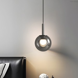 Lámpara de Araña Ovalada de Vidrio Minimalista Italiana, Lámpara Colgante de Lujo para Restaurante con Altura Ajustable y Luz LED - Product Image 1