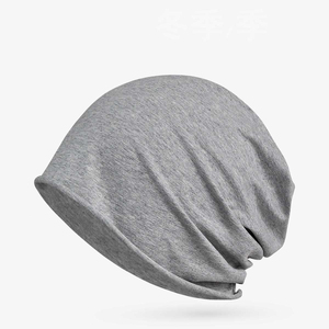 Wholesale Plain Grey Solid Color Cycling Beanie - Soft Knit Thin Cotton Spandex <b>Winter</b> <b>Hat</b> for <b>Men</b> and Women - Product Image 4