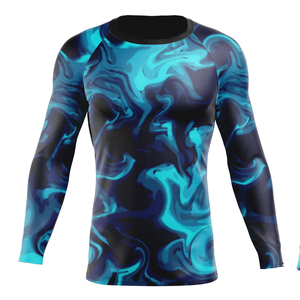 Uniformes de Rashguard de Compresión de Spandex Anti-UV Ecológicos con Logotipo Personalizado por Transferencia Térmica, Unisex, para BJJ y MMA - Product Image 3