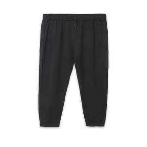 Pantalones Deportivos Negros Personalizados para Hombre, Cintura Elástica con Cordón, Estilo Casual, Bolsillos Laterales, Tejido de Algodón Medio, para Otoño - Product Image 1
