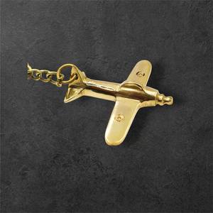 Compre Llaveros de Latón de Lujo con Forma de Avión, Superficie Pulida, Estilo Antiguo, para Guardar Llaves - Product Image 2