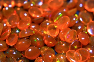AAA Grade Natural Orange <b>Fire</b> Opal Gemstone Oval Cut October Birthstone for Jewelry Making Available in All Sizes - Product Image 6