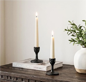 Vintage <b>Black</b> Pillar <b>Metal</b> <b>Candle</b> <b>Holders</b> Home Christmas Wedding Centerpieces & Dining Table Decoration <b>Metal</b> <b>Candle</b> <b>Holder</b> - Product Image 2