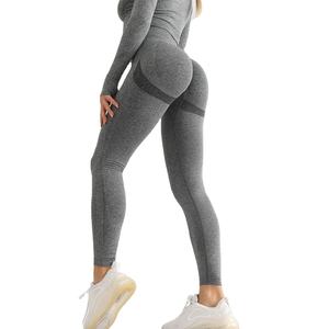 Haute qualité sans couture femmes Fitness Leggings respirant vêtements actifs avec la dernière conception solide motif pantalon pour l'entraînement - Product Image 4