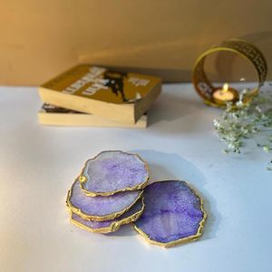 Handmade Resin Coasters Decorative Tea Coffee Mug Coaster Set Budget Friendly Home Decor Premium Resin Coasters - Product Image 2