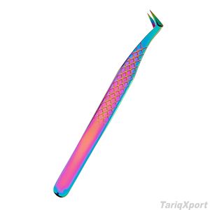 Pinzas de Precisión para Extensión de Pestañas de Acero Inoxidable de Alta Calidad con Punta Lisa y Diseño de Logotipo Personalizado de Fábrica - Product Image 4