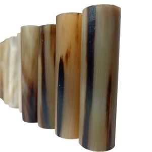 Rollo de Cuerno de Búfalo Auténtico para Fabricación de Mangos de Cuchillos, Sellos y Estampillas, con Técnica de Pulido y Punta de Cuerno Colorida - Product Image 6