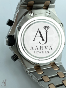 AARVA JEWELS Men's Luxury Sapphire Crystal <b>Chronograph</b> Quartz Diver Watch 43mm Case 20mm Stainless Steel Band Butterfly Clasp - Product Image 3