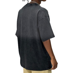 T-shirts Homme 2026 de Haute Qualité, 100% Coton Épais, Délavés à l'Acide, Personnalisables avec Lettres sur le Devant, Coupe Oversize, Effet Vintage Décoloré par le Soleil - Product Image 2