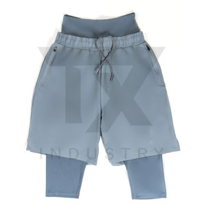 New Arrivals High Street Solid <b>Cargo</b> Awrah Shorts Men Spandex/Polyester Canvas Quick Dry Stretchable Customizable Drawstring - Product Image 2