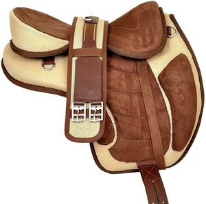 ROYAL INTERNATIONAL - Silla de Montar Inglesa Profesional sin Árbol, de Cuero, para Carreras de Caballos, Equipo de Equitación Ligero - Product Image 1