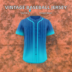 Hot Selling Vintage Best Unisex Quick Dry Breathable V-neck <b>Baseball</b> Jersey Customizable Design 100% Polyester Fabric Fully - Product Image 3