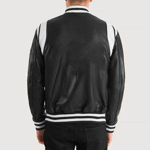 Letterman <b>Jacket</b> Custom Varsity Baseball Stand Collar <b>Patchwork</b> OEM Bulk Wholesale Export Supply for Streetwear Fashion Brands - Product Image 3