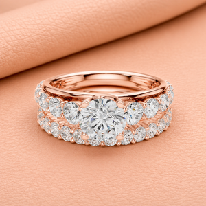 Premium Oval Cut Lab Grown Diamond Bridal <b>Ring</b> <b>Set</b> 14K Solid <b>Gold</b> Yellow/White/Rose <b>Gold</b> Wedding Engagement <b>Ring</b> for Women - Product Image 3