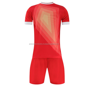 Uniforme de Fútbol de Manga Corta Unisex de Alta Calidad en Oferta, Ropa Deportiva para Adultos, 100% Poliéster, Transpirable y de Secado Rápido - Product Image 5