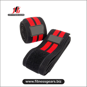 Bandes de genou élastiques en coton robustes personnalisées pour la musculation et le fitness, respirantes avec fermeture auto-agrippante – Vente en gros - Product Image 1