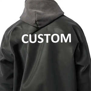 NESTA SPORTS Fabricante Personalizado al por Mayor, Chaqueta de Cuero PU con Relieve 3D para Hombre, Logotipo Personalizado, Cierre de Cremallera, Ropa Exterior al por Mayor - Product Image 3