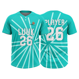 Camiseta de Béisbol Personalizada de 2 Botones, Uniforme para Equipos de Adultos, Ligas, Clubes, Torneos, Venta al Por Mayor y Compradores de Marca Privada - Product Image 3
