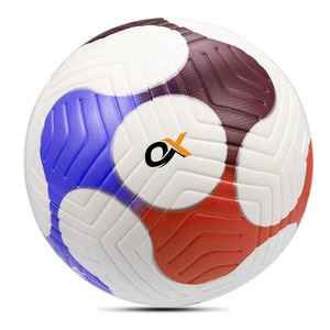 Ballon de football de taille officielle 5 en cuir PU souple de haute qualité, personnalisé, à liaison thermique haute résistance pour l'entraînement en extérieur, à bas prix - Product Image 3
