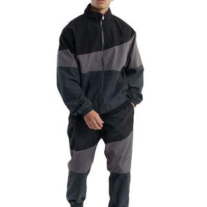 OEM Men Plus Size Printed Solid Color <b>Wind</b> <b>Breaker</b> High Quality Tricot Windproof Warm Nylon Waterproof Lightweight Tracksuit - Product Image 2