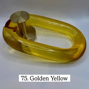 Prensapapeles Artístico de Resina Amarillo Dorado, Hecho a Mano, con Degradado Azul, Forma Personalizada, Decoración para el Hogar AS-3000 - Product Image 1