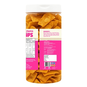 Chips de chana noires saveur crème et oignon, collation saine, chips de pois chiches croustillantes, riches en protéines, sans gluten, collation croustillante - Product Image 3
