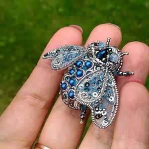 MD HANDICRAFTS Luxury Handcrafted Embroidered Beaded Customizable Insect Brooch <b>for</b> Women & Children <b>for</b> <b>Wedding</b>/Engagement - Product Image 5