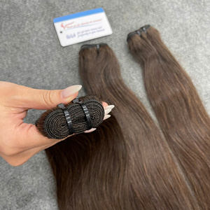 Extensiones de Cabello Humano de Color Marrón con Trama Recta, 100% Cabello Vietnamita, Proveedor de Cabello Vietnamita - Product Image 3