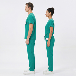 Uniformes de Enfermería para Hospital, Camiseta de Manga Corta con Cuello en V y Pantalones Jogger para Hombre y Mujer, Uniforme Médico - Product Image 6