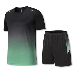 New Custom Private Label <b>Table</b> <b>Tennis</b> Clothes Quick Dry Men Badminton Shirt and Shorts Breathable <b>Table</b> <b>Tennis</b> Uniform - Product Image 2