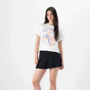 เสื้อครอปแขนสั้น คอกลม ผ้าฝ้าย สไตล์ลำลอง ใส่สบาย เหมาะกับวันสบายๆ หรือใส่เที่ยวเล่นในช่วงฤดูร้อน - Product Image 1