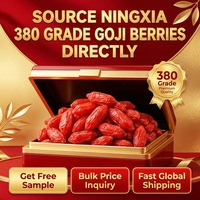 Baies de Goji Séchées Biologiques Grandes Tailles Qualité Supérieure Ningxia Vente en Gros Goût Sucré Couleur Rouge Naturelle Cultivées en Plein Air