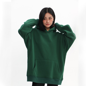 Sudadera con Capucha Unisex Extra Grande, Color Beige Sólido, Felpa Francesa, Estilo Casual, con Bolsillo Frontal, Corte Regular, 100% Algodón, Bordada - Product Image 4